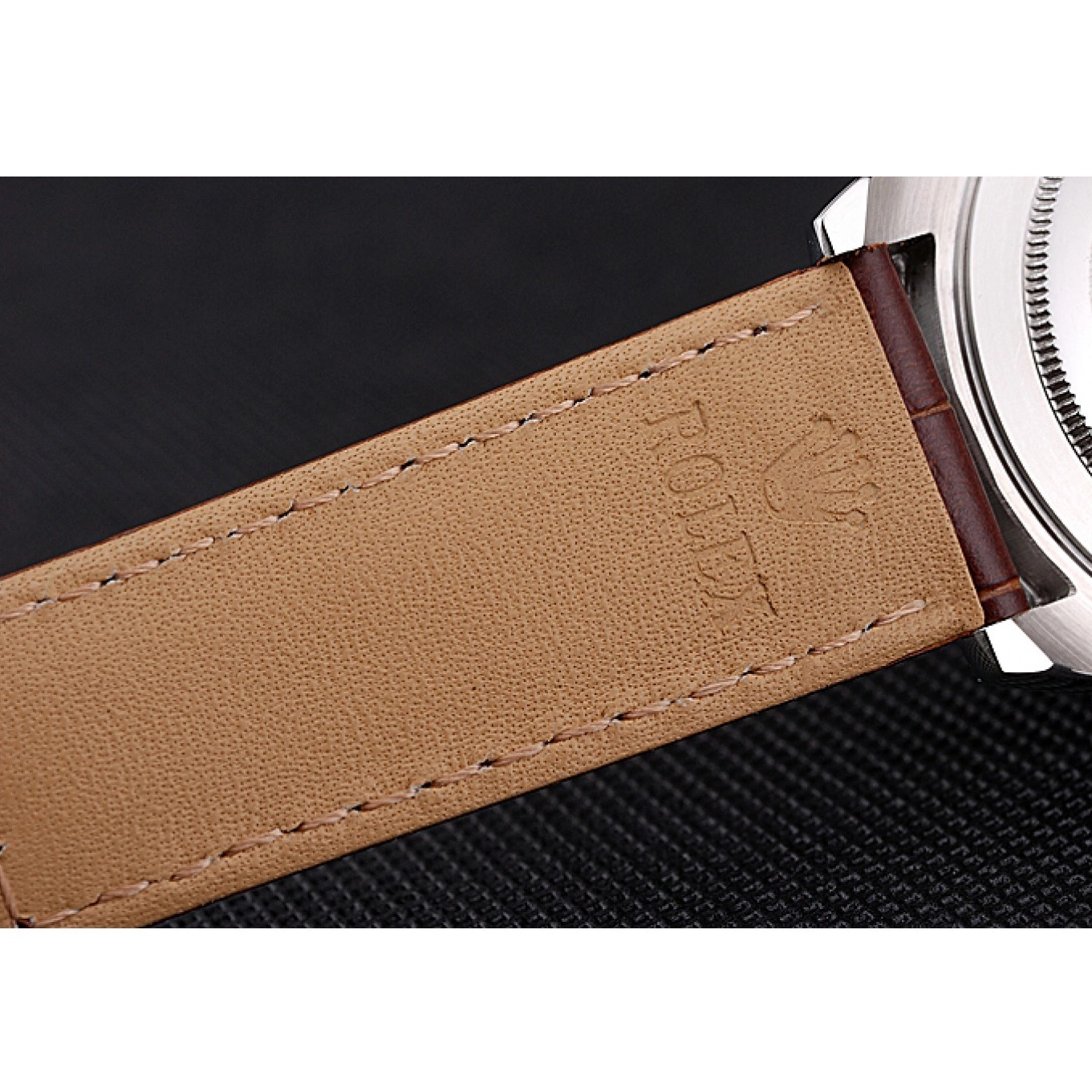 Best AAA Replica Sites White Stainless Steel Brown Case Strap Dial Rolex Daytona Leather 0530